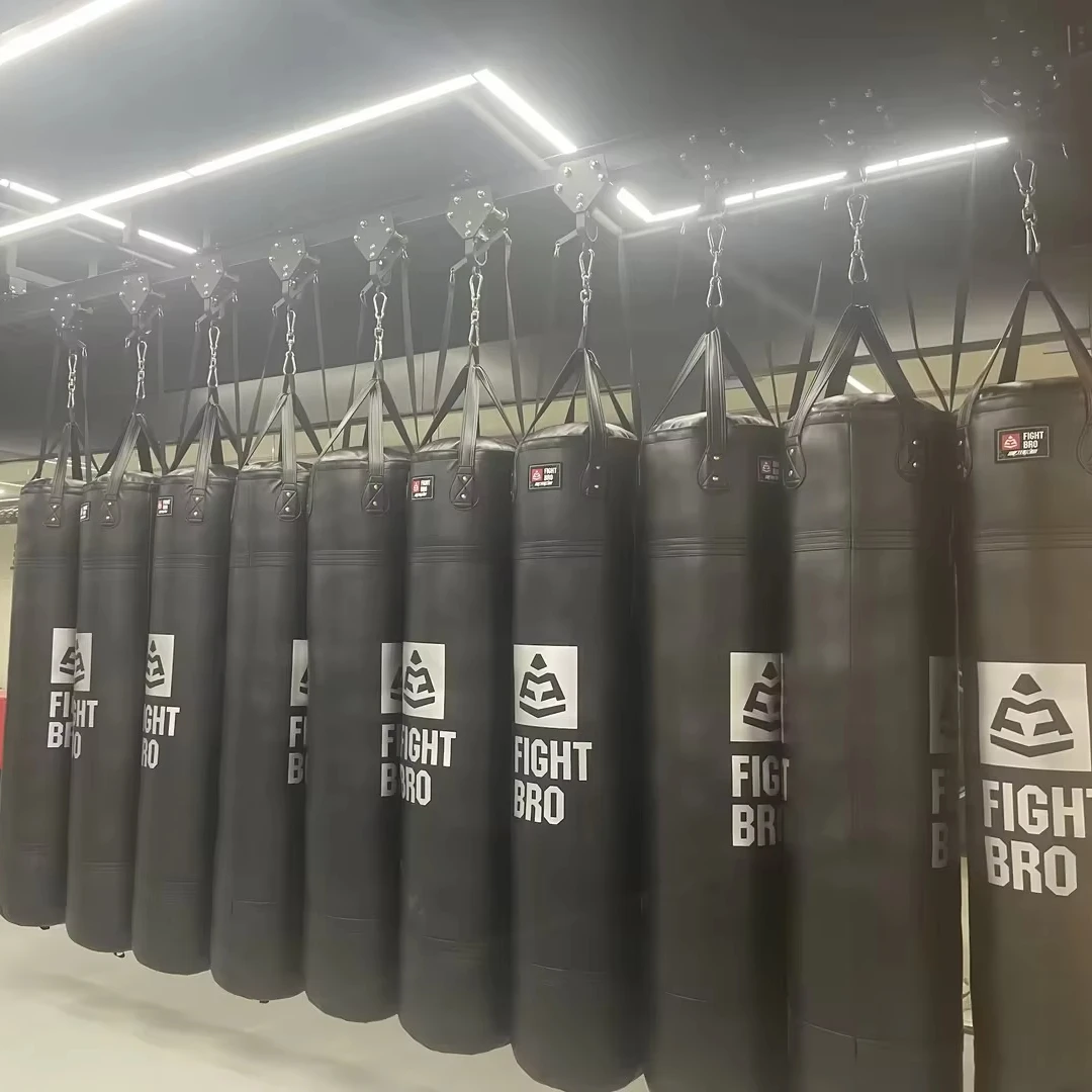 FIGHTBRO Boxing Equipment Move Heavy Punching Stand Wall Mounted Boxing Bag Hanger sliding rack