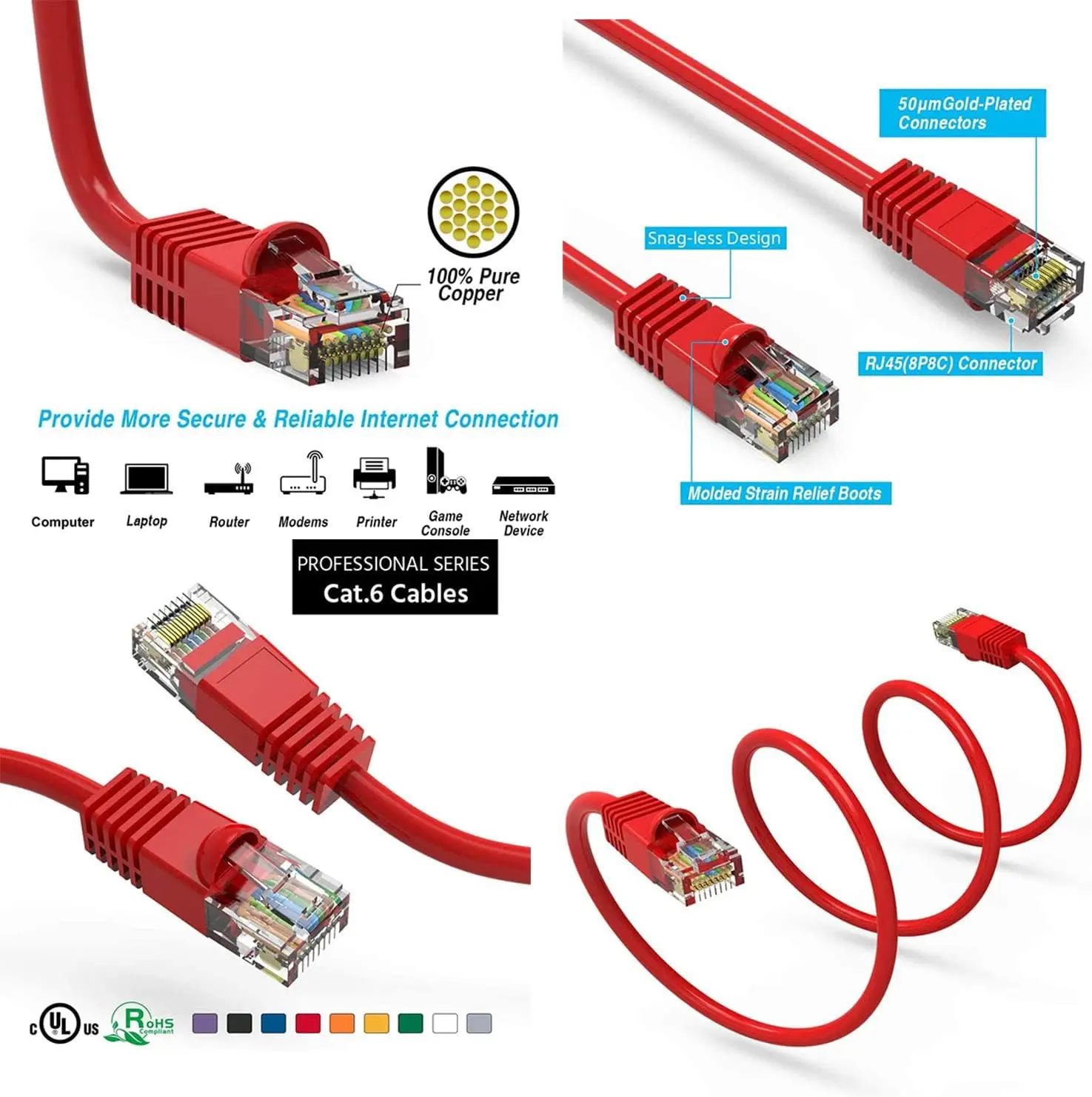 manufacturers solid cat 6 reseau rj45 copper network stranded price lan cat6e outdoor utp ethernet patch cord cat6 cable