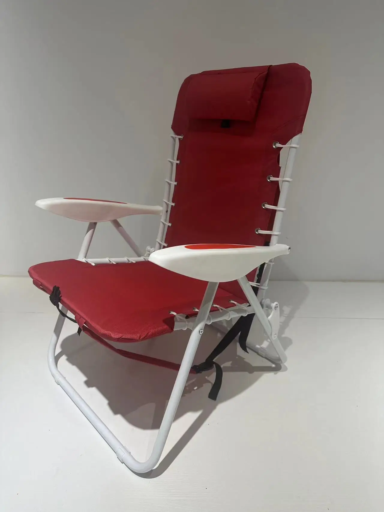 Lounge Swimming Pool Fold Beach Chair Adjustable Sun Relax Fabric Sea Low Deck Natural Wicker Rattan Solid Custom Outdoor Wood