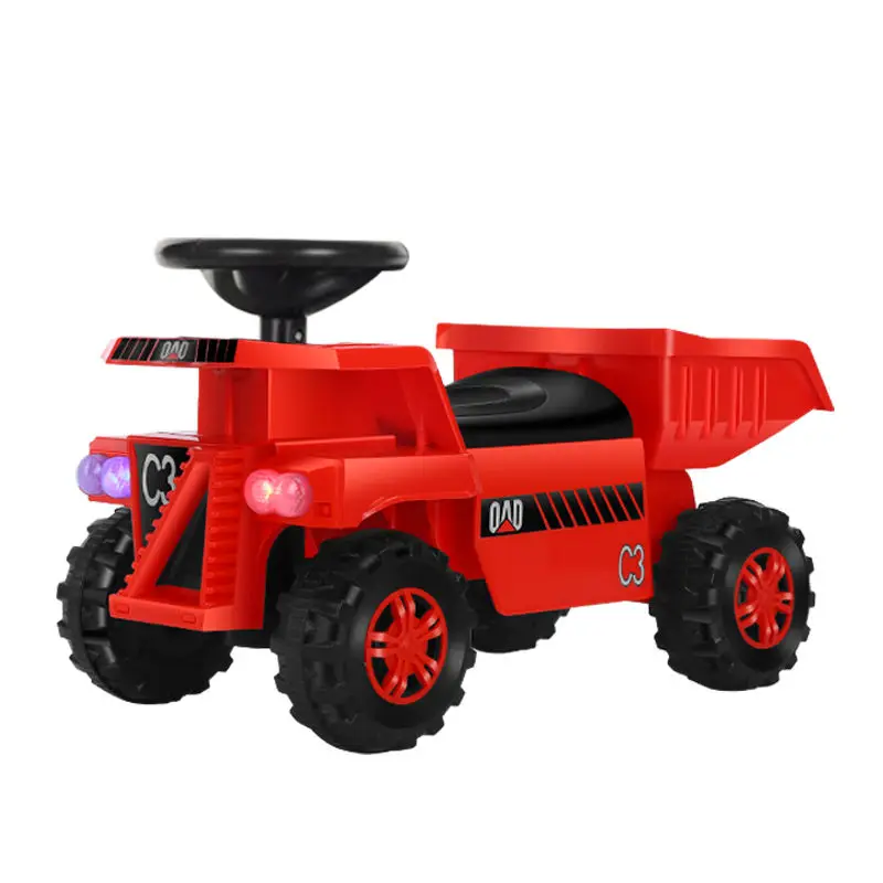 Wholesale high quality plastic kids swinging car baby sliding car baby outdoor excavator toys car for sale
