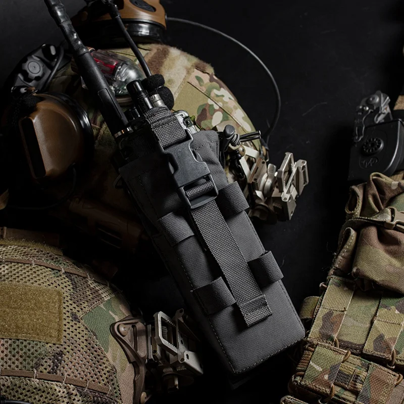 Quick Release PRC 152 /148 Drop-down Radio Pouch Molle Radio Holder Walkie Talkie Pouch