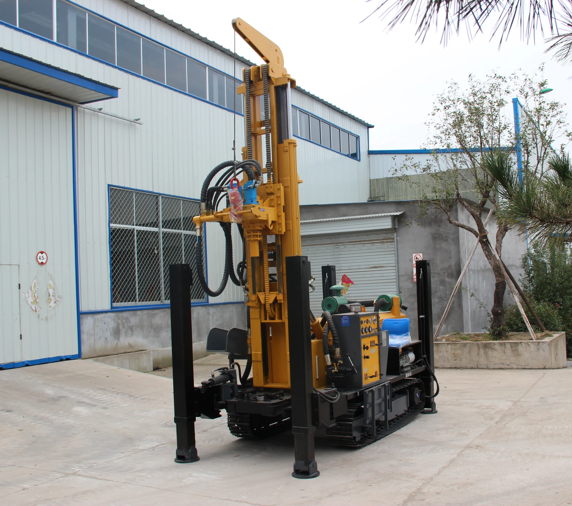 280Meter Big hole diameter easy operation air bore hole water well drill rig