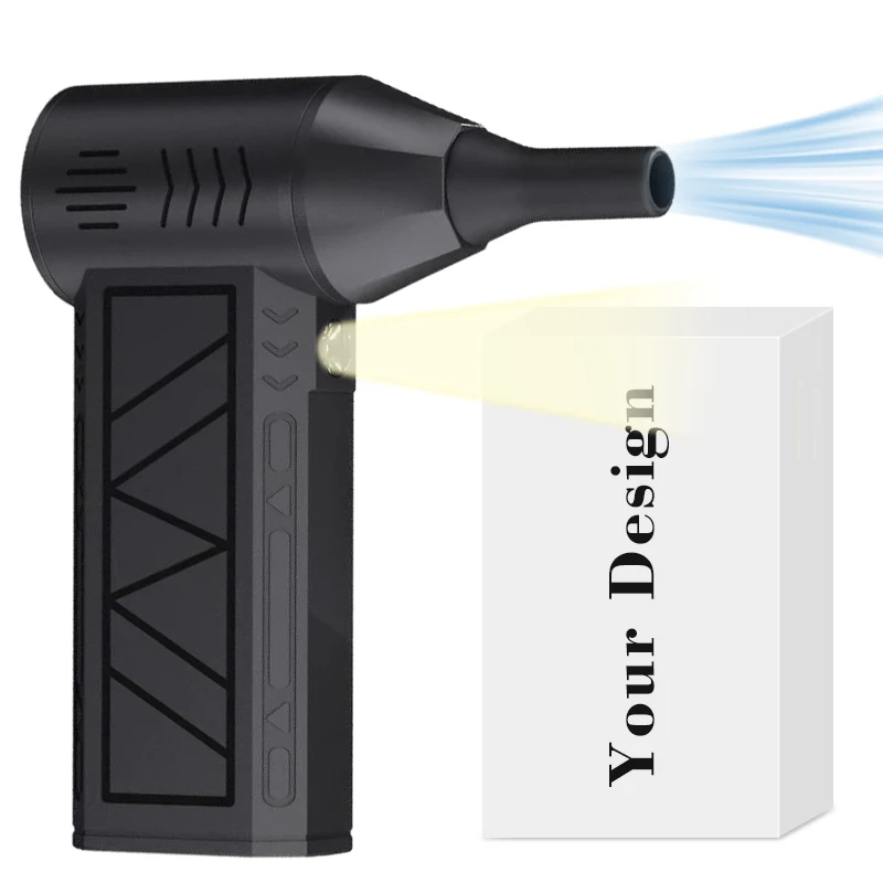 130000 RPM Electric Air Duster Air Cleaning Kit Portable Cordless Air Blower with LED Light for Cleaning Keyboard & PC