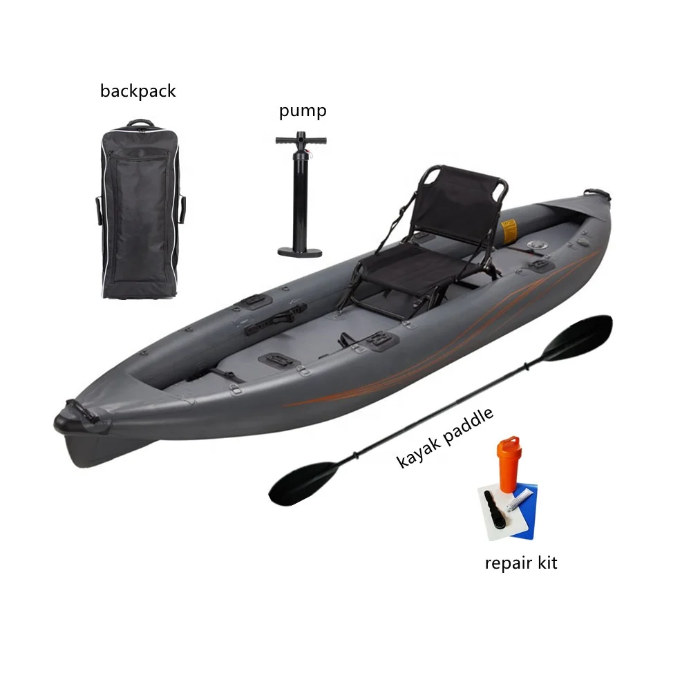 OEM Paddle Kayak Fishing Inflatable Fishing Kayak Fishing Boat With Seat for sale