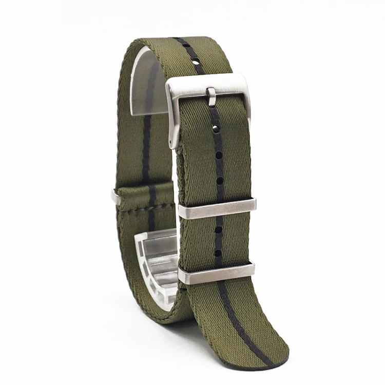 Premium Quality Nylon Sport Herringbone 20mm 22mm Seatbelt Watch Band Nylon Watch Strap
