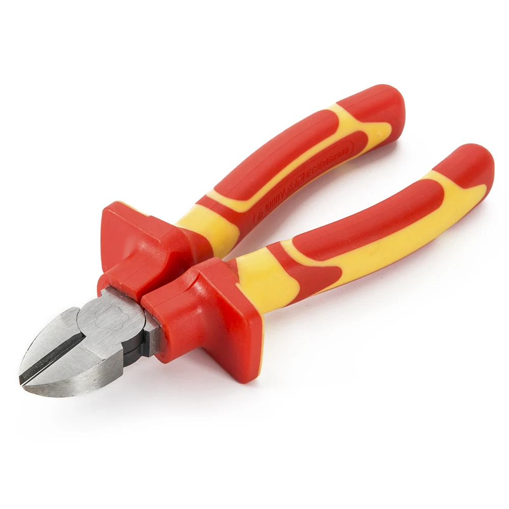 CRV steel VDE hand tools insulated diagonal cutting plier diagonal cutters