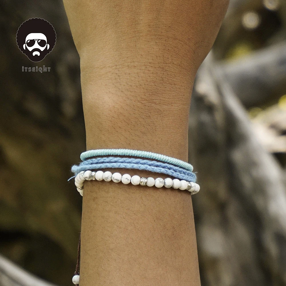 Wholesale European and American step into hand-woven bracelet chain beaded bracelet rice beads bohemian beaded bracelet jewelry