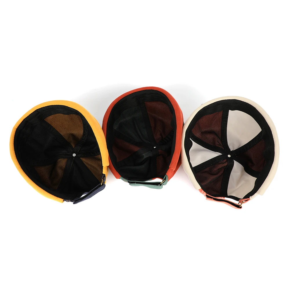 Custom Mens Retro Without Visor Brimless Cap,Visorless Docker Sailor Hat,No Brim Dome Melon Landlord Caps