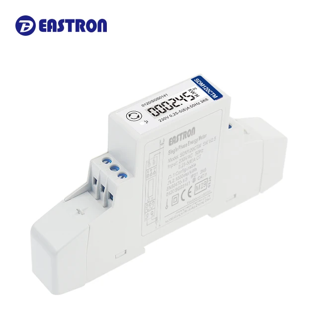 SDM120CT-Modbus single Phase RS485 Modbus small energy meter with current transformer