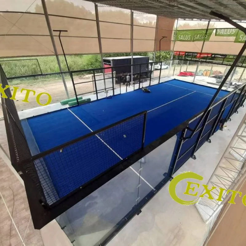 Экзито 2023 дешевая цена Paddel Теннисный корт с 12 мм закаленным стеклом Cancha De Padel