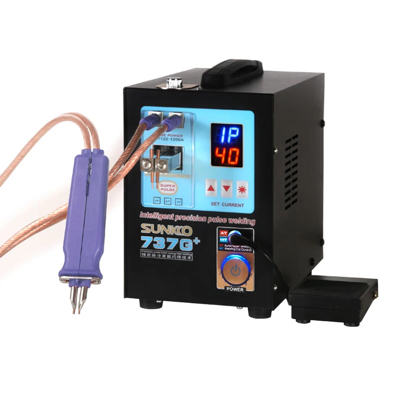 cheap Sunkko 737G+  Portable handheld  Battery Spot Welder 0.35mm