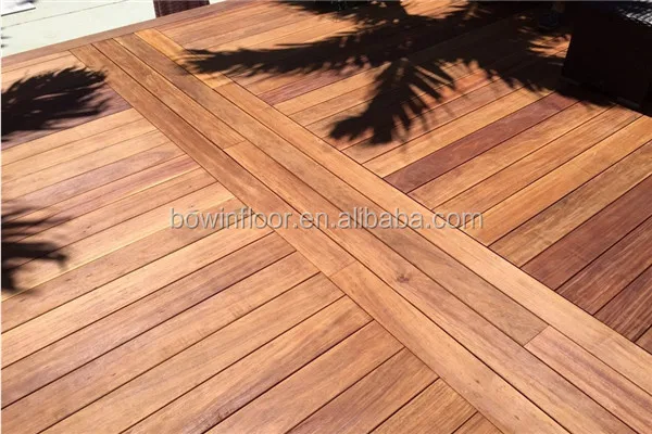 Natural cumaru solid wood floor outdoor decking board