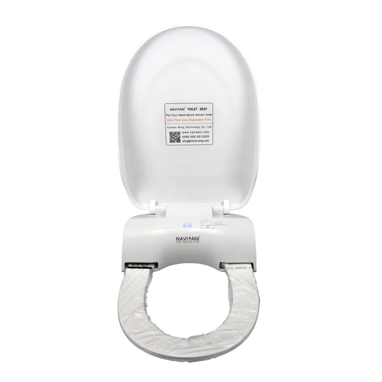 Manufacturer Direct Modern Designed Automatic Smart Elongated Plastic Toilet Seat with Remote Control Function