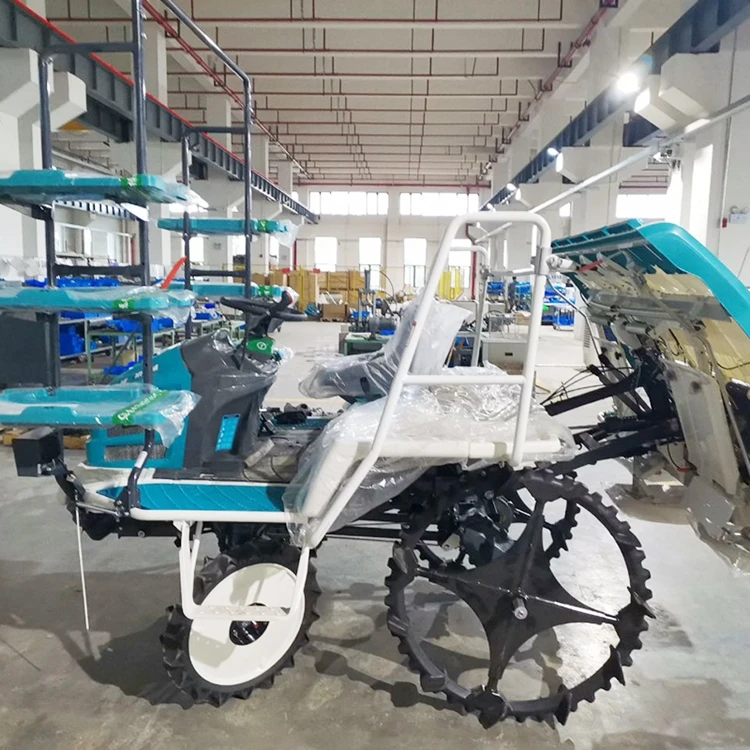 Vegetable Paddy Rice Transplanter riding paddy rice planting machine