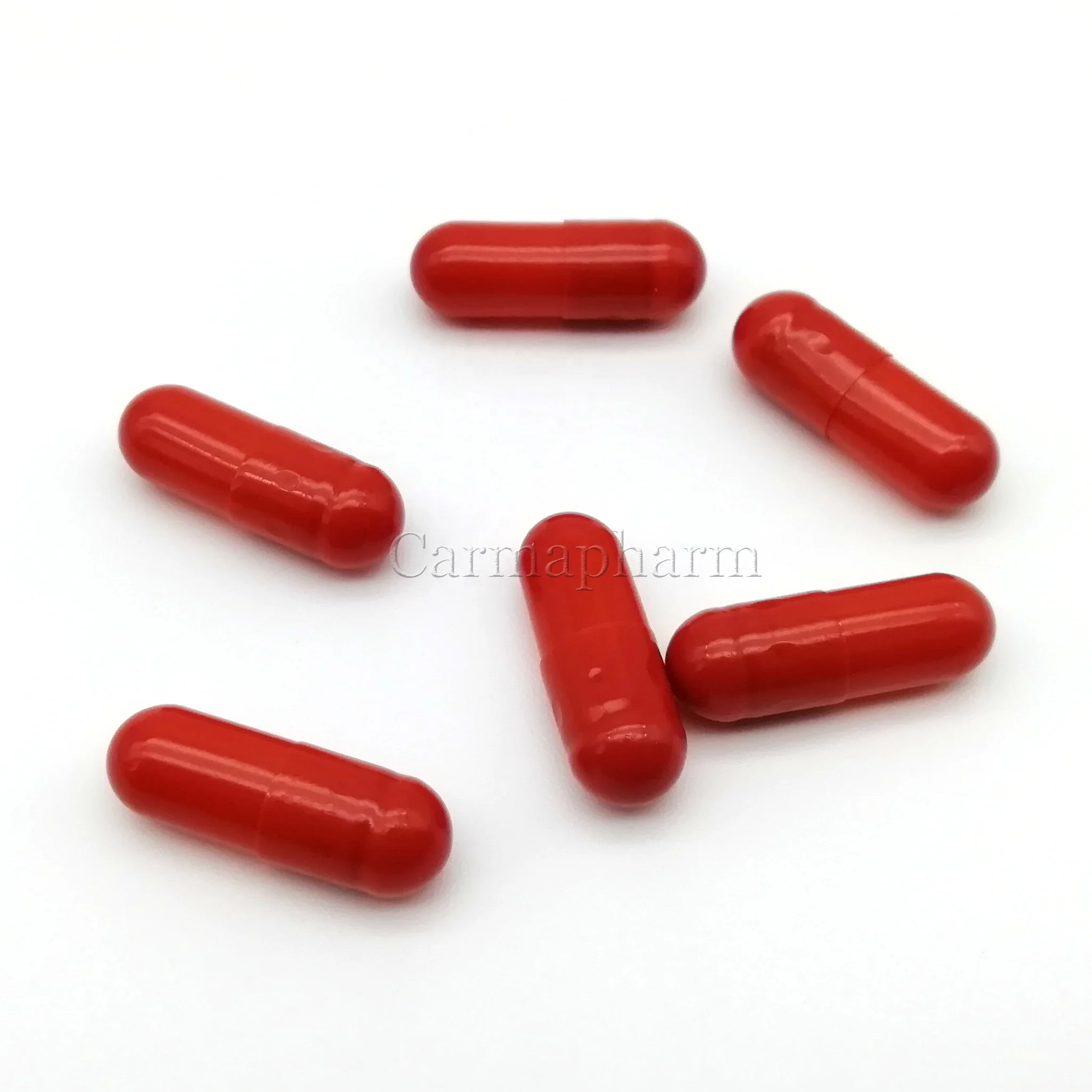 Customized Color Halal Hard Empty Gelatin Capsule Shell dark scarlet capsules