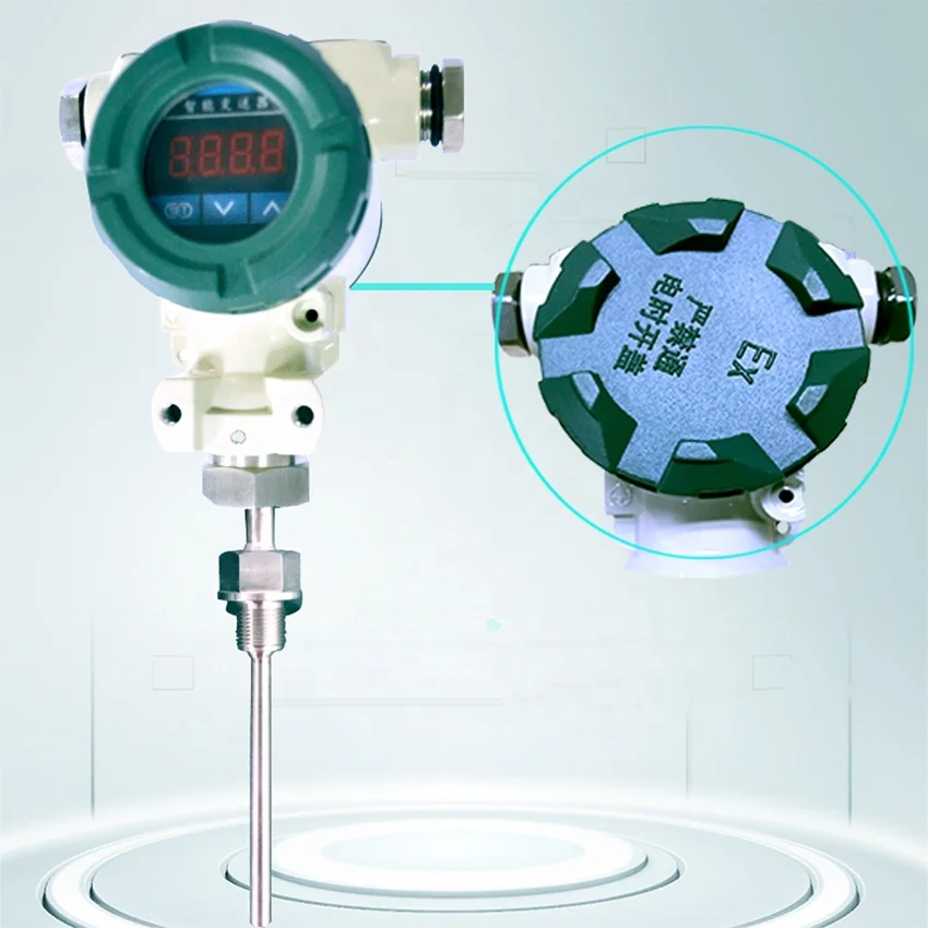 high accuracy low temperature drift explosion-proof temperature sensor with Led digital display for Chemical data acquisition