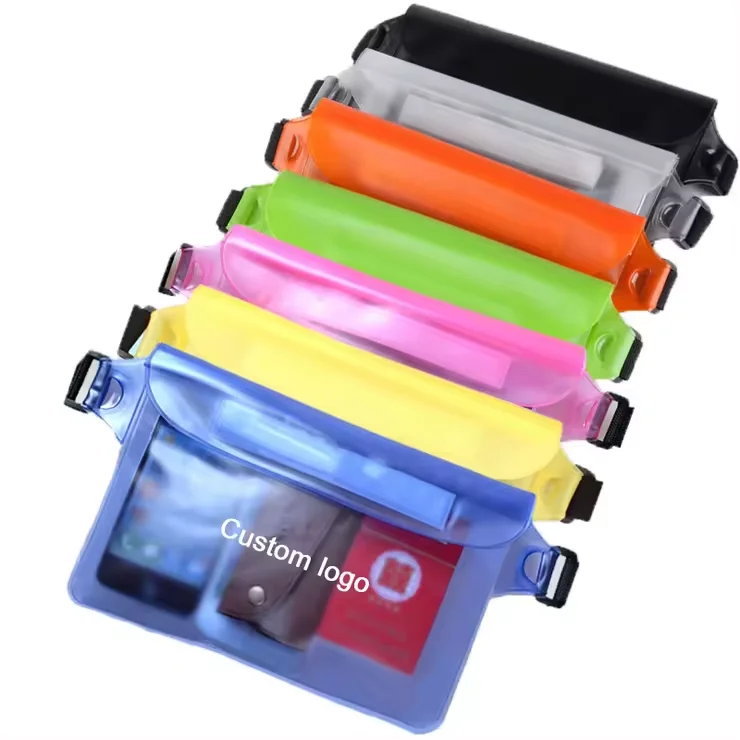 Water proof Phone Bag Pouch with Waist Strap Waterproof Fanny Pack Waist Bag for Women Men Floating Swimming Beach Water Park