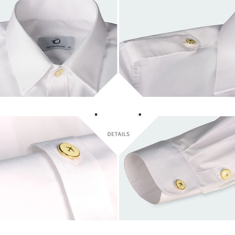 Wholesale cheap price Professional airline aviation flight crew formal first officer shirt pilot captain blazer shirt suit