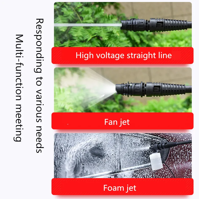 
Battery High Pressure Washer Gun 2021 Factory New Lithium Battery Water Washing Wireless Car Washer Electric Portable Water Gun 