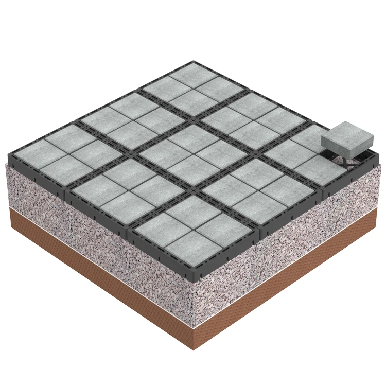 Heavy duty plastic grids Soft Plastic Mesh waterproof permeable grass paver grid