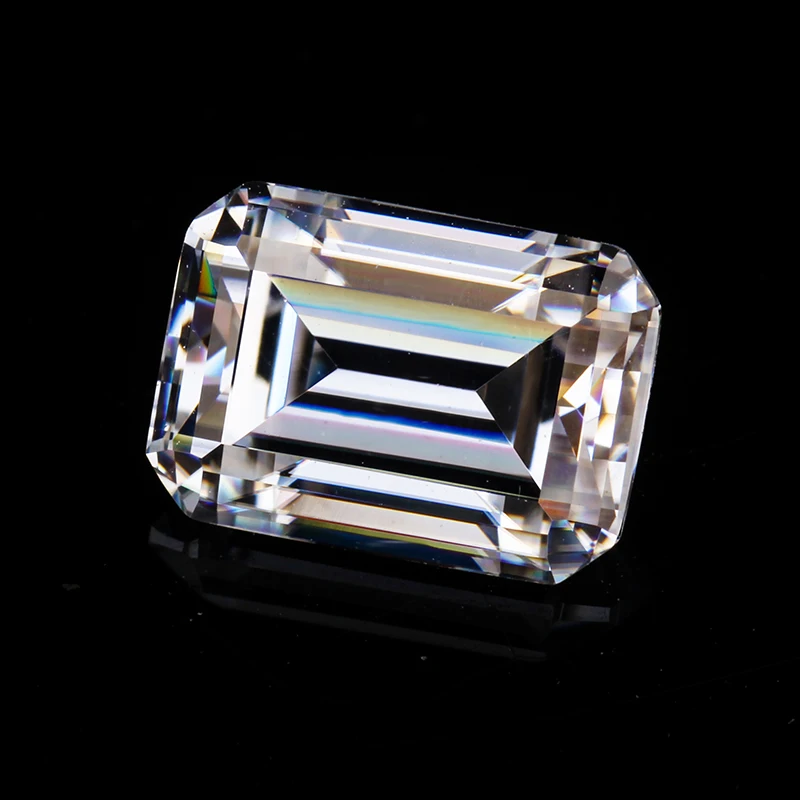  Чистый белый Муассанит от Starsgem DEF изумрудная