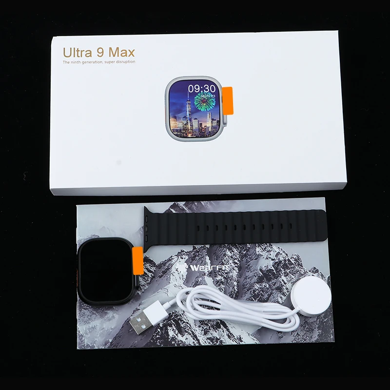 NFC Smartwatch Ultra 9 Max AMOLED 2.1 Inch Men Women relogio montre reloj inteligente Series 8 Android Smart Watch