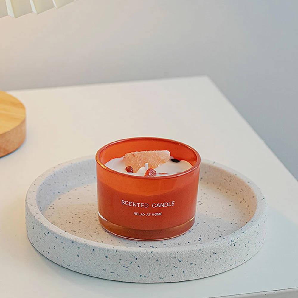 Hot Sale Gift Set Luxury Crystal Stone Candle Fragrance Scent Aroma Soy Wax Candle
