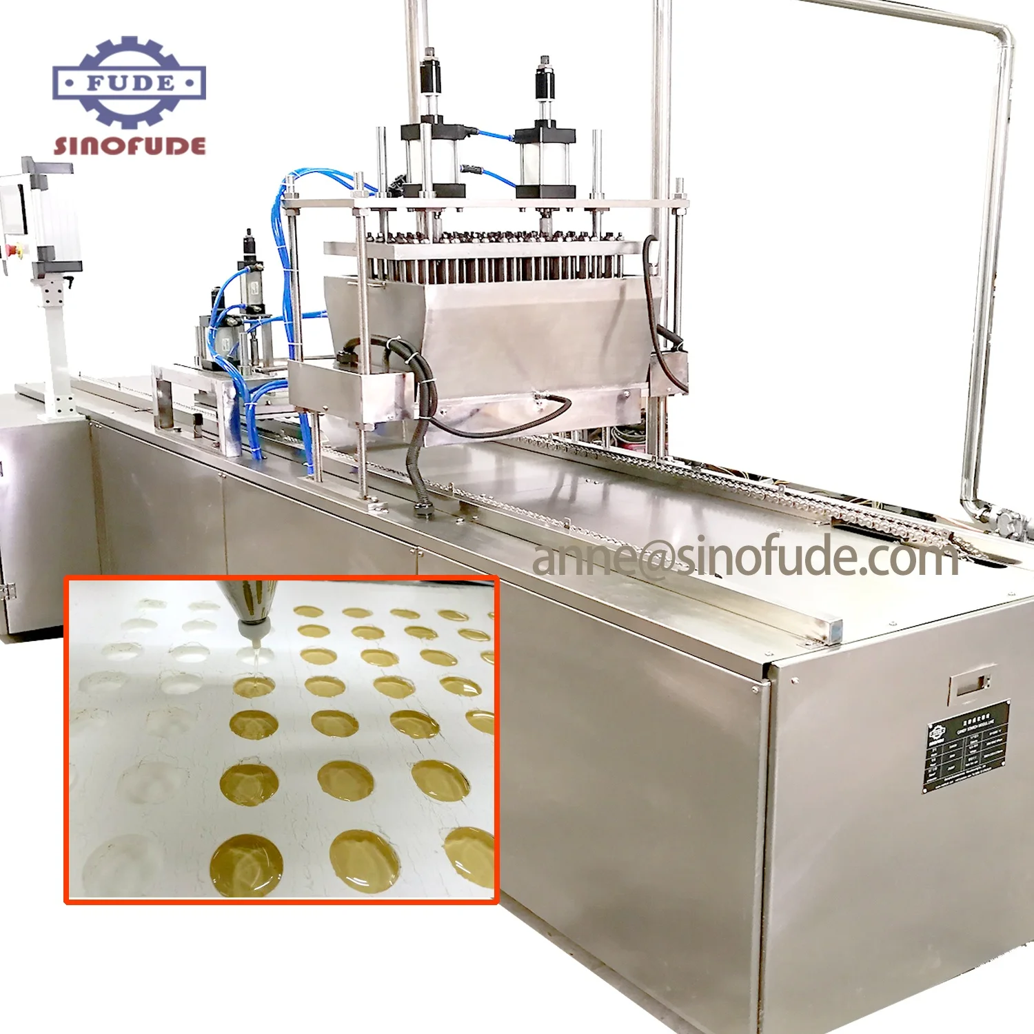 small semi gummy bear modified starch candy making machine