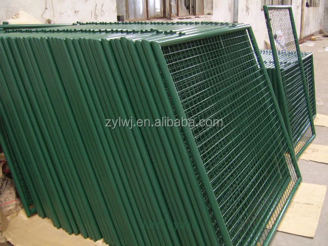 
Factory Q235 Europe style Round style steel powder coated single double garden gate and poles 