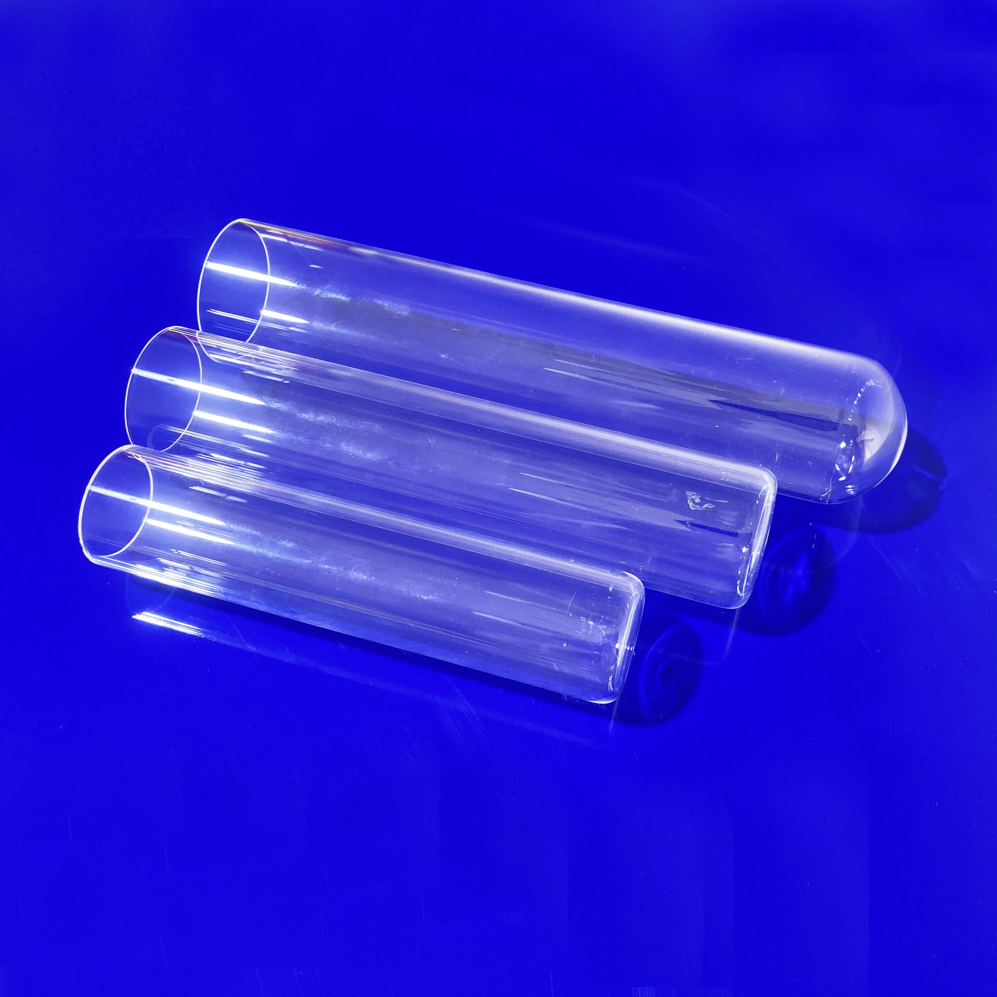 Processing high temperature resistant transparent end sealed round bottom flat bottom cup test tube