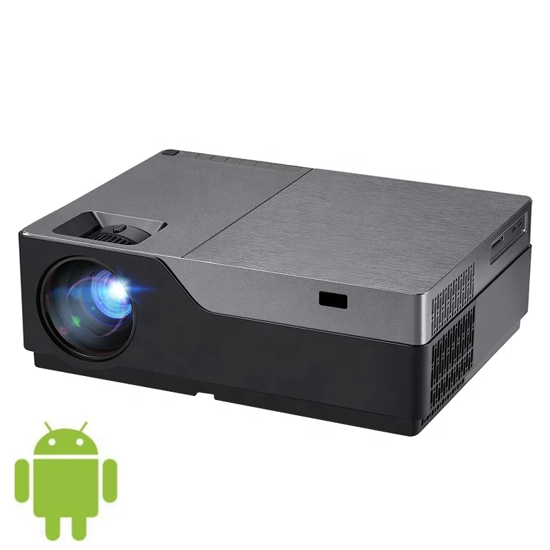  Aliexpress Горячая Распродажа AUN Android 8 0 M18UP Full HD проектор разрешение 1920x1080P. 3d-домашний кинотеатр с поддержкой 4K office. VGA