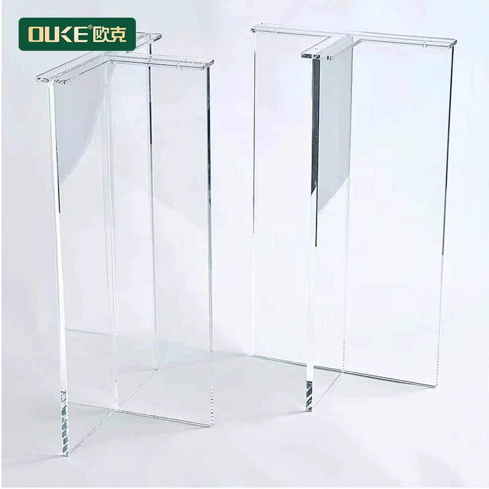 Good sales steady wholesale clear acrylic table legs acrylic furniture legs
