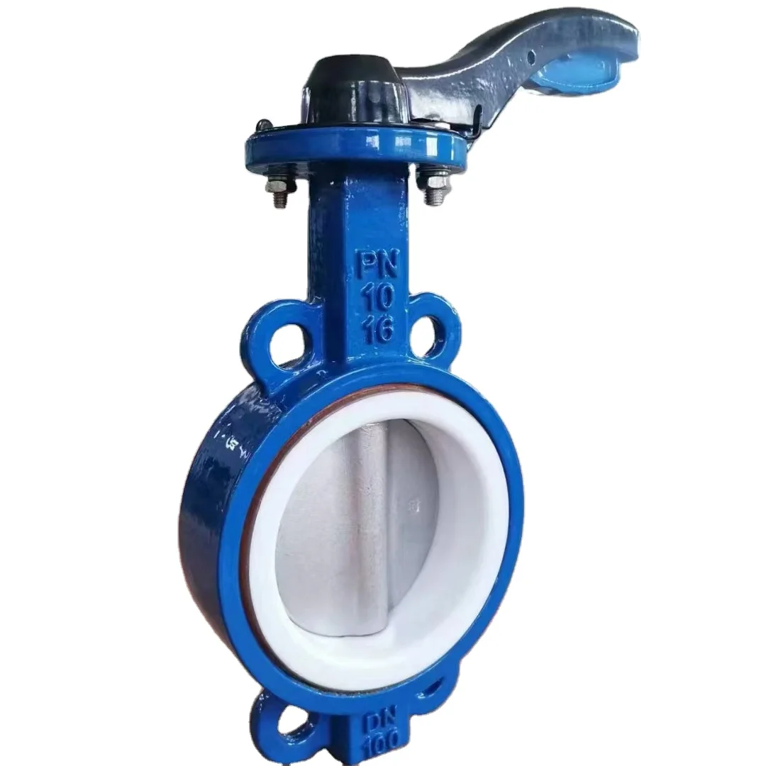 Factory Sale Directly 4 Inch Wafer Butterfly Valve With PTFE Seat