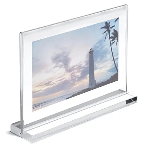 Clear Magnetic Acrylic Picture Frames block Factory wholesale Custom tabletop acrylic Photo Frame acrylic block frames picture