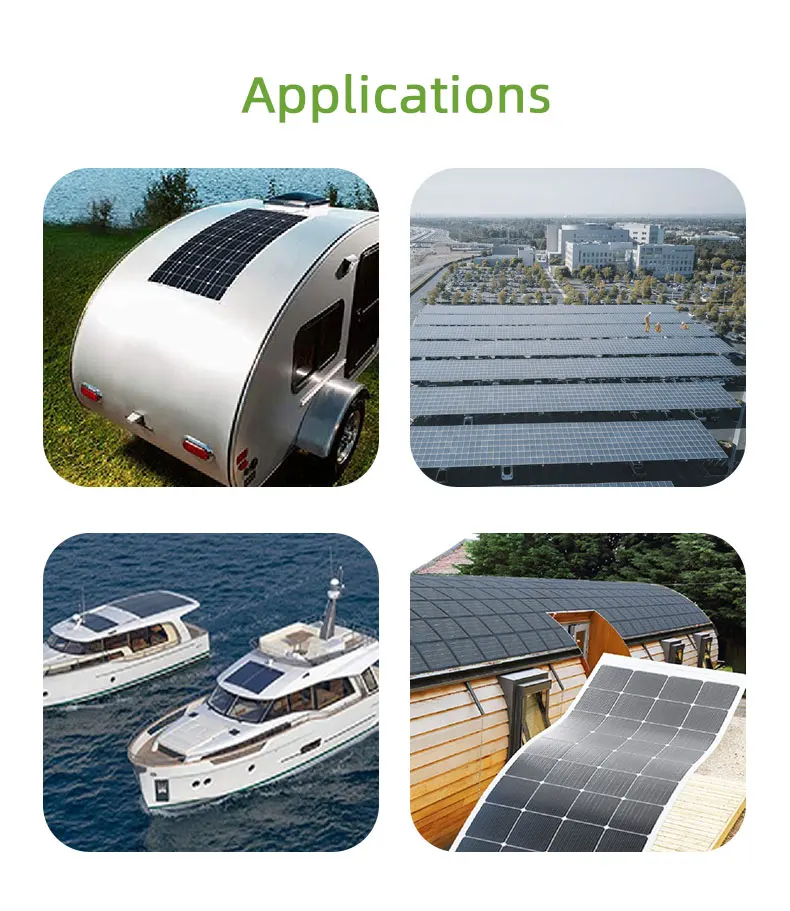 fullsun factory Light Wegith Rollable Thin Film Home Use Solar Roof Solares Paneles Solar Flexible Panels