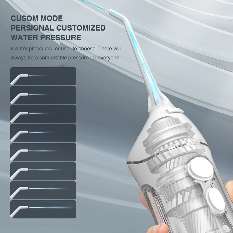 Mini Water Pick Power Water Flosser Device UK Tongue Scraper Wireless Smart Oral Irrigator