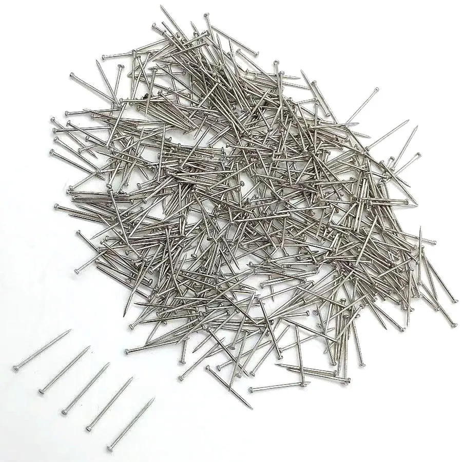 0.7*13mm stainless steel nickel plated pin Point Rounded Head office pin