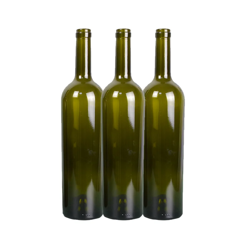  Хорошее количество 750ml пустая стеклянная бутылка вина 780 г