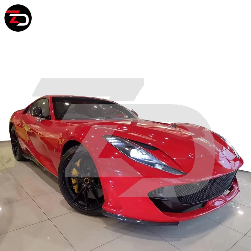 Wholesale Price OEM Carbon Body Kit Front Splitter Rear Lip Fuel Tank Cover Paddle Shift For Ferrari 812 Superfast