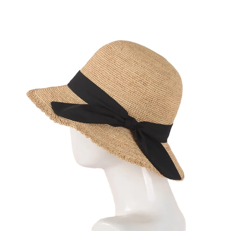 Spring/Summer Raffla Grass Floding Hand Make Beach Hat For Woman