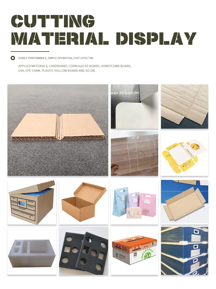 ZXT PP corrugated honeycomb plastic sheets panel digital knife cnc cutting machine for packaging application