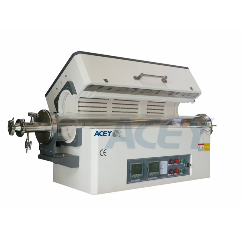 Lab Double Zone Cvd 1200c Dual Sintering Vertical Split Tube Furnace