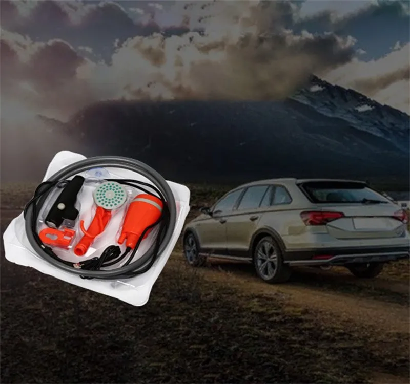 Portable shower outdoor toilet shower combo 2200 mAh rechargeable camping shower