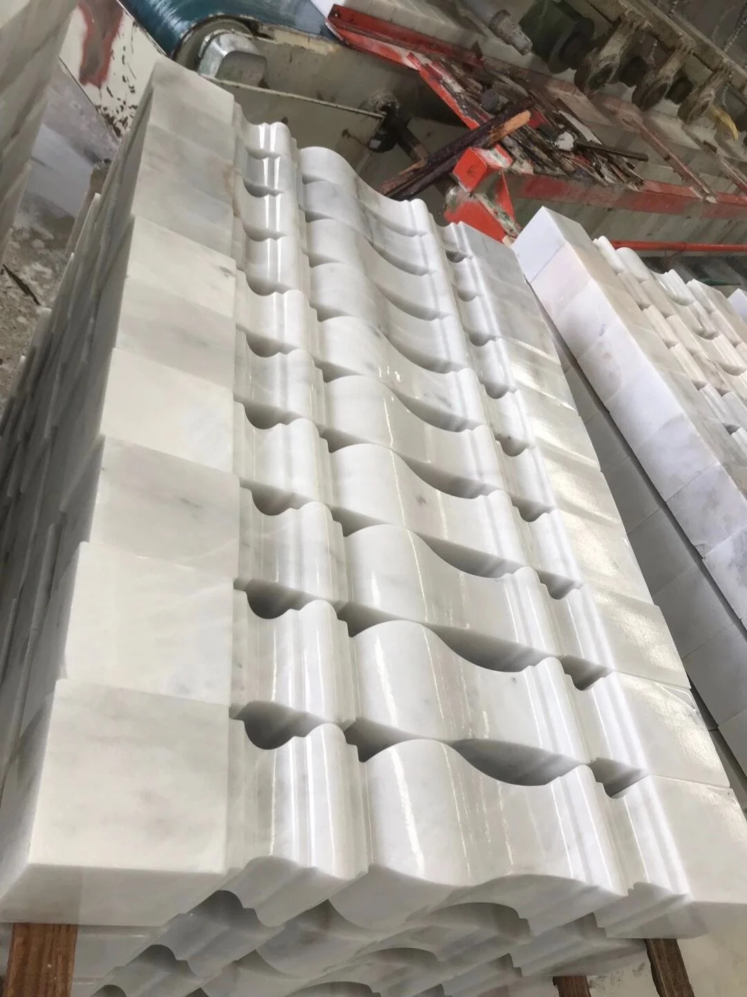 BOTON STONE New Design Outdoor Natural Marble Step Stone Decoration Baluster Marble Balcony Balustrade