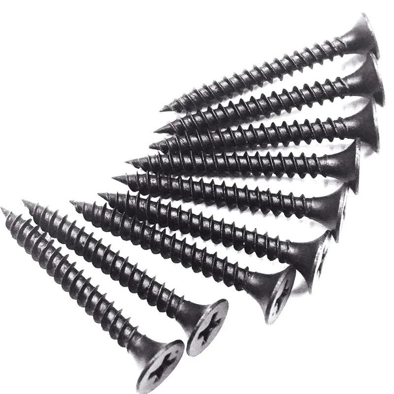 YH Dry wall screw factory stainless steel flat bugle head Gypsum self tapping Drywall screw black phosphated
