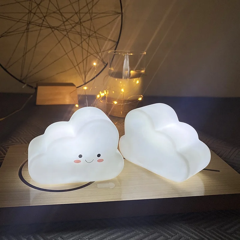 Cloud Shape Remote Control Colorful Soothing LED Sleeping Night Light Table Lamp For Kids Baby Room bedside Decor