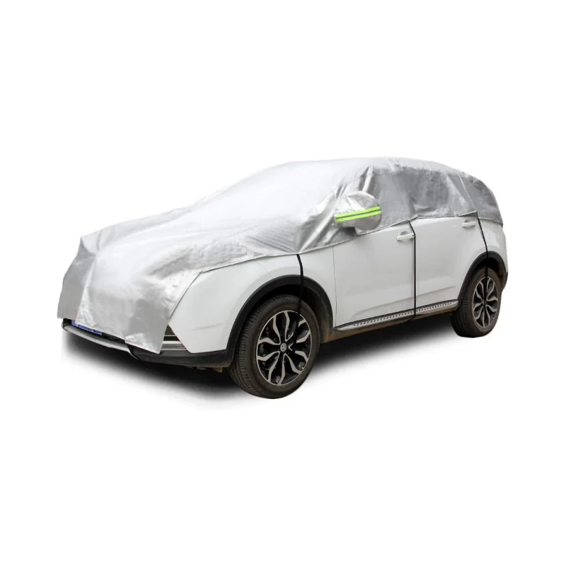 WOQI Waterproof Car Cover All Weather Snowproof UV Protection Windproof Outdoor Full car Cover Universal Fit for Sedan Car Cover