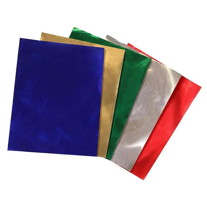 Professional Fancy Custom Printed Gold Metallic Mirror Foil Cardstock For Gift Wrapping