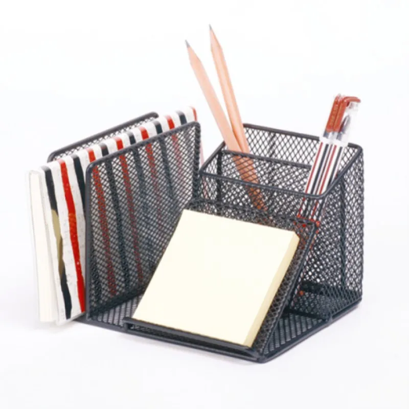 Hot Sale Storage Organizer Stationery Powder Coated Wire Metal Office Desk Organizer