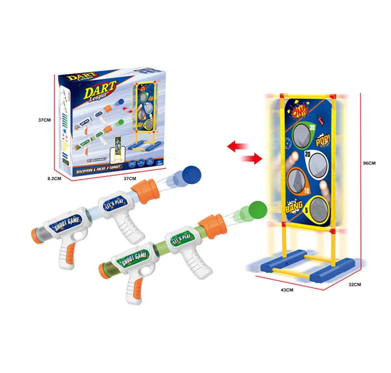 Shooting Toy Foam Ball Launcher with Air Pump Soft Foam Balls Shooting Game